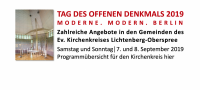 Tag des offenen Denkmals 2019 - Angebote im Ev. Kirchenkreis Lichtenberg-Oberspree. Foto: Ev. Kirchengemeinde Lichtenberg