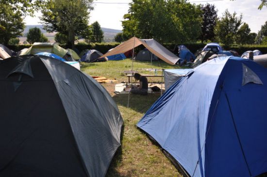 Zeltplatz: Klosterfahrt nach Taizé 2018 - Ökumenische Reise der Jugend in Köpenick. Foto: Anne-Katrin Arter