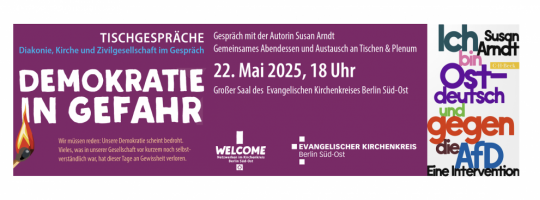 Susan Arndt stellt ihr Buch "Ich bin ostdeutsch und gegen die AfD. Eine Intervention." vor – Haus des Kirchenkreises, 22. Mai 2025: Eintritt und Abendessen sind frei!