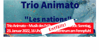 Trio Animato – Musik des Früh- und Hochbarock: Sonntag, 23. Januar 2022, 16 Uhr, Gemeindezentrum am Fennpfuhl