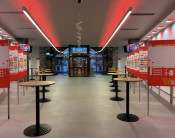 "Eiserne Bläser" des Ev. Kirchenkreises Berlin Süd-Ost spielen im Stadion An der Alten Försterei beim Weihnachtssingen 2024 von Union Berlin. Foto: EKBSO