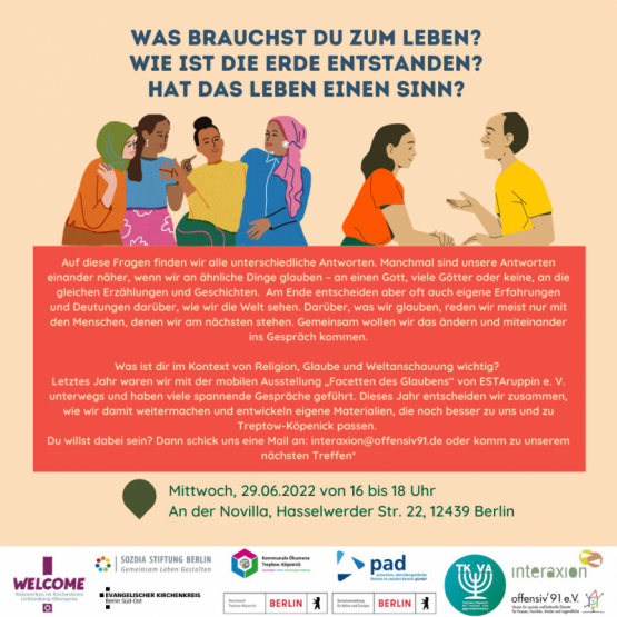 Projekt Welcome! lädt ein und fragt: „Was ist dir im Kontext von Religion, Glaube und Weltanschauung wichtig?“