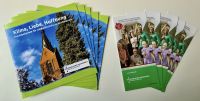 Neue Veröffentlichungen des Ev. Kirchenkreises Lichtenberg-Oberspree – Umweltschutzbroschüre mit vielen Praxisbeispielen und Bläserflyer mit allen Posaunenchören im Kirchenkreis. Foto: kklios.de