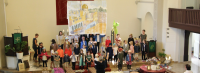 Kindermusical „Der barmherzige Samariter“ begeistert in der Karlshorster „Kirche zur frohen Botschaft“ am 19. Juni 2022. Foto: Jürgen Bosenius / Kirchenkreis Berlin Süd-Ost