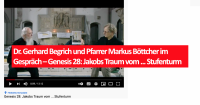 Dr. Gerhard Begrich und Pfarrer Markus Böttcher im Gespräch – Genesis 28: Jakobs Traum vom ... Stufenturm