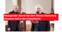 Bewegender Abend mit dem Wiener Dramaturg Hermann Beil in der Erlöserkirche. Fotos: Dorit Hartmann
