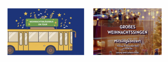 Der Weihnachtsbläserbus: Ein Posaunenchor auf vier Rädern – im Kirchenkreis Berlin Süd-Ost am 19. Dezember 2025