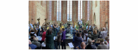 Festival Junges Blech 2024: großer Tag für den Posaunenchornachwuchs im Kloster Chorin – Kirchenkreis Berlin Süd-Ost mit von der Partie. Foto: Jürgen Bosenius