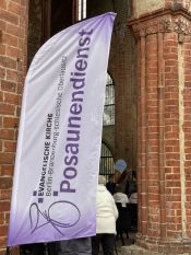 Festival Junges Blech 2024: großer Tag für den Posaunenchornachwuchs im Kloster Chorin – Kirchenkreis Berlin Süd-Ost mit von der Partie. Foto: Jürgen Bosenius
