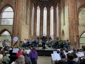 Festival Junges Blech 2024: großer Tag für den Posaunenchornachwuchs im Kloster Chorin – Kirchenkreis Berlin Süd-Ost mit von der Partie. Foto: Jürgen Bosenius