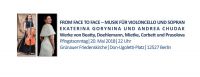 FROM FACE TO FACE – Musik für Violoncello (Ekaterina Gorynina) und Sopran (Andrea Chudak)