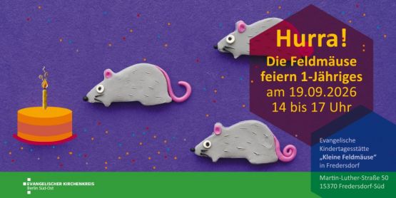 Hurra! Die „Kleinen Feldmäuse“ feiern ihren 1. Geburtstag