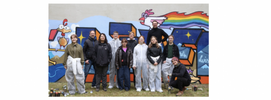 Ev. Paul-Gerhardt-Kirchengemeinde Lichtenberg: Graffiti-Projekt „Gestalte deinen Raum“. Foto: Projekt