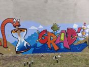 Ev. Paul-Gerhardt-Kirchengemeinde Lichtenberg: Graffiti-Projekt „Gestalte deinen Raum“. Foto: Projekt