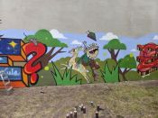 Ev. Paul-Gerhardt-Kirchengemeinde Lichtenberg: Graffiti-Projekt „Gestalte deinen Raum“. Foto: Projekt