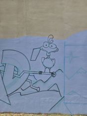 Ev. Paul-Gerhardt-Kirchengemeinde Lichtenberg: Graffiti-Projekt „Gestalte deinen Raum“. Foto: Projekt