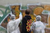 Ev. Paul-Gerhardt-Kirchengemeinde Lichtenberg: Graffiti-Projekt „Gestalte deinen Raum“. Foto: Projekt