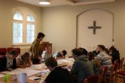 Ev. Paul-Gerhardt-Kirchengemeinde Lichtenberg: Graffiti-Projekt „Gestalte deinen Raum“. Foto: Projekt