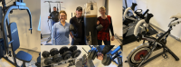 Startschuss für den Fitnessraum (v.l.n.r.): Amtsleiterin Olivia Kauert für das Verwaltungsamt sowie Mario Peukert (Vorsitzender) und Gaby Kopf (1. Stellvertretende Vorsitzende) für die Mitarbeitervertretung. Fotos: ekbso.de