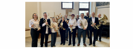 Erfolgreiche Gottesdienst-Premiere von „Colour Brass“ in Hellersdorf – Blechblas-Instrumentenkarussell am 23. März um 16.30 Uhr im Gemeindezentrum