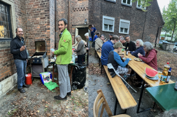 "Bitte mehr davon!" – Bläserworkshop mit Matthias Jann für Bläserinnen und Bläser des Kirchenkreises in Berlin-Karlshorst. Fotos: Hans-Georg Furian
