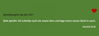 „Ich schenke euch ein neues Herz und lege einen neuen Geist in euch.“