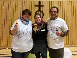 Das Vorbereitungsteam: Ricarda Riebl, neue Kreisjugendreferentin, Kathrin Heyn, Gemeindepädagogin in Mühlenfließ, und Kreisjugendreferent Sebastian Sievers. Foto: Jürgen Bosenius / kklios 