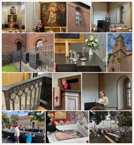 Evangelische Stadtkirchengemeinde Köpenick: St. Laurentius öffnet wieder die Türen. Fotos: ekbso.de und O. Hroza (Kirche außen)
