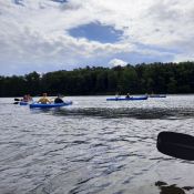 „schaut hin“ – kreatives Brainstormen auf dem Wasser. Foto: Friedrich Böhme