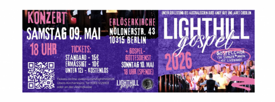 Abschlusskonzert „Lighthill Gospel" 2026 – 130 Lichtenberger*Innen präsentieren in drei Sprachen mit zwei Chorleitern und einer Band ihr Abschlusskonzert