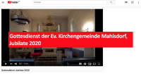 Gottesdienst der Ev. Kirchengemeinde Mahlsdorf, Jubilate 2020