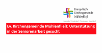 Ev. Kirchengemeinde Mühlenfließ: Unterstützung in der Seniorenarbeit gesucht