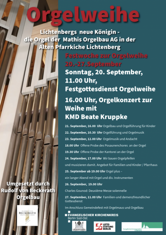 Festwoche zur Orgelweihe