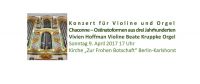 Konzert für Violine und Orgel in der Kirche "Zur Frohen Botschaft" Berlin-Karlshorst