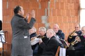 Ev. Versöhnungskirchengemeinde Berlin-Biesdorf: Richtfest für das neue Gemeindezentrum Biesdorf-Mitte mit vielen Gästen. Foto: Jürgen Bosenius / Ev. Kirchenkreis Berlin Süd-Ost