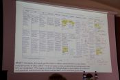 Schwerstarbeit: Wie sich die zahlreichen Expertinnen und Experten mit der „alten“ Lutherübersetzung abmühten, die Originaltexte mit ihr verglichen, Änderungen erwogen und auch wieder verwarfen, zeigt diese Präsentation. Foto: Jürgen Bosenius