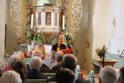Von Rummelsburg nach Münchehofe: 327 Orgelpfeifen haben in der Dorfkirche ein neues Zuhause gefunden. Foto: Jürgen Bosenius / Kirchenkreis Berlin Süd-Ost