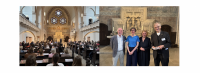 Sprengelkonvent in der Friedrichshagener Christophoruskirche – (v.l.n.r.:) Superintendent Hans-Georg Furian, Berlins Generalsuperintendentin Dr. Julia Helmke, Prof. Johanna Haberer, Pfarrer Markus Böttcher, Friedrichshagen. Fotos: Bosenius