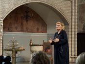 Mehr als 150 Pfarrerinnen und Pfarrer aus den zehn Berliner Kirchenkreisen beim Berliner Sprengelkonvent in der Friedrichshagener Christophoruskirche. Foto: Bosenius