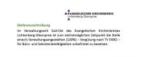 Der Evangelische Kirchenkreis Lichtenberg-Oberspree sucht eine/n Verwaltungsangestellte/n.