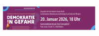 Tischgespräch mit der Autorin Susan Arndt: Gemeinsames Abendessen und Austausch an Tischen & Plenum, 20. Januar 2026, 18 Uhr, Gemeindezentrum Am Fennpfuhl, Paul-Junius-Straße 75, 10369 Berlin