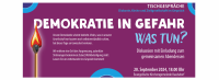 Kaulsdorfer Gesprächsabend  am 20. September 2024 um 18 Uhr
