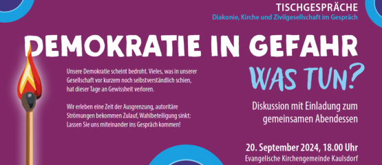 Kaulsdorfer Gesprächsabend  am 20. September 2024 um 18 Uhr