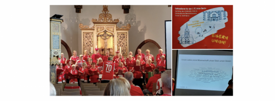 Liebe, Stolz und ganz viel Eisern! Union! Gottesdienst zum Saisonauftakt des 1. FC Union Berlin in Oberschöneweide. Fotos: Judith Kierschke