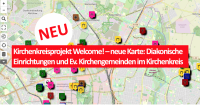 Kirchenkreisprojekt Welcome! – neue Karte: Diakonische Einrichtungen und Ev. Kirchengemeinden im Kirchenkreis Lichtenberg-Oberspree